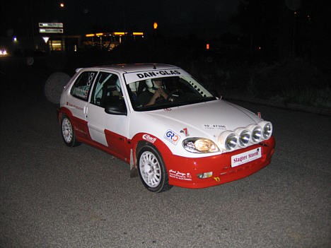 1. plads i klassen i Nat rally i Ikast.